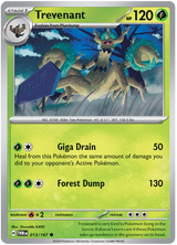 Trevenant Twilight Masquerade Pokemon Single 013/167