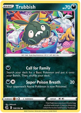 Trubbish Fusion Strike Pokemon Card Singles 168/264