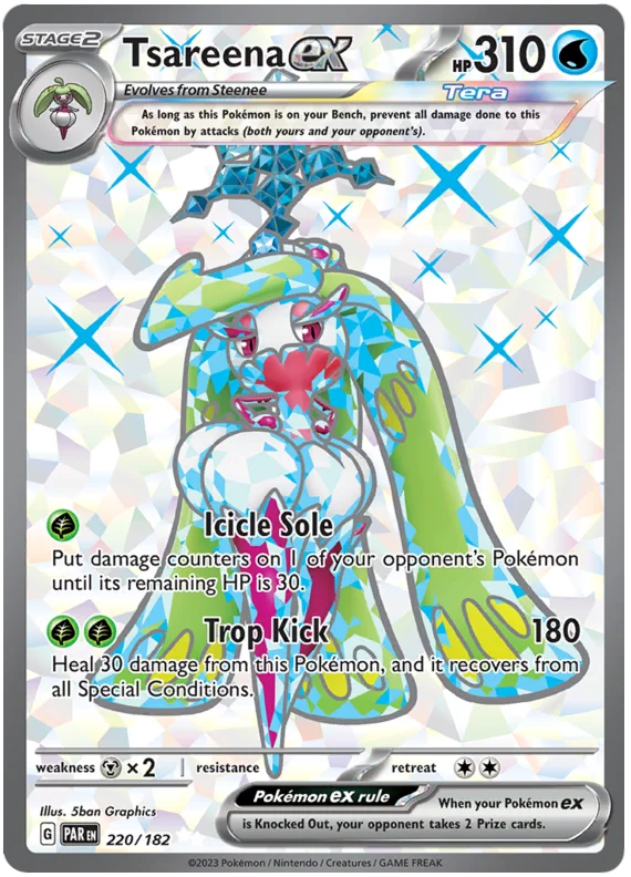 Tsareena ex Full Art Paradox Rift Single 220/182