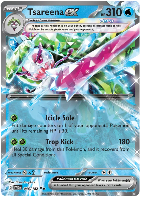 Tsareena ex Paradox Rift Single Pokemon Card 046/182