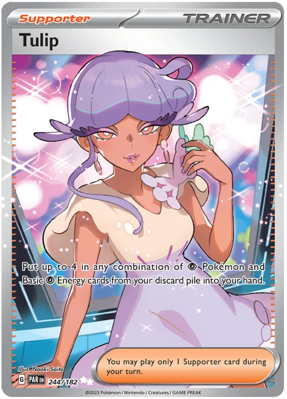 Tulip Full Art Paradox Rift Single Pokemon Card 244/182