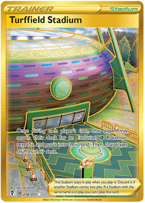Turffield Stadium (Secret) 234/203 - Pokemon TCG Evolving Skies card