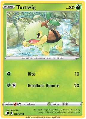 Turtwig Brilliant Stars Pokemon Card Singles 006/172