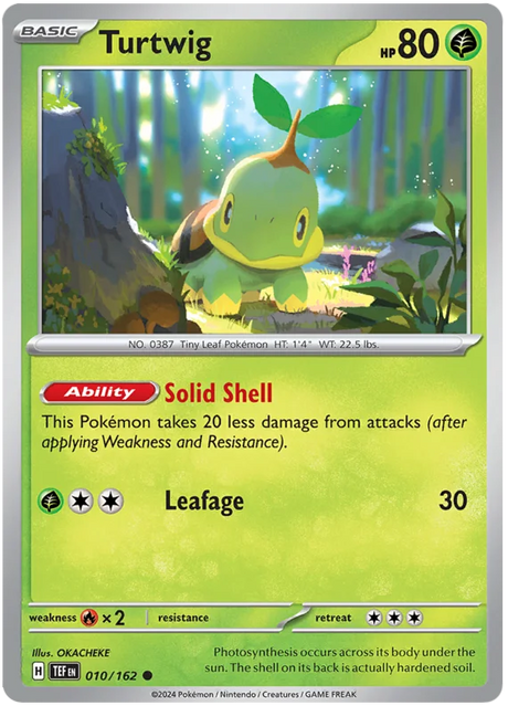 Turtwig Temporal Forces Pokemon Single 010/162