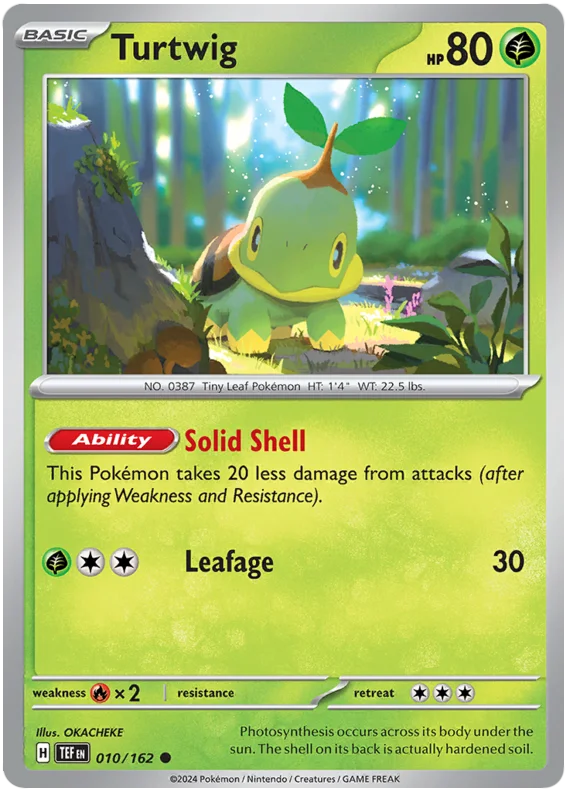 Turtwig Temporal Forces Pokemon Single 010/162