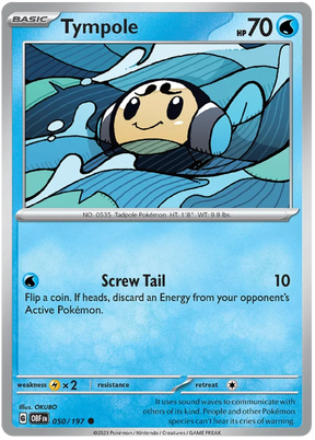 Tympole Obsidian Flames Single Pokemon Card