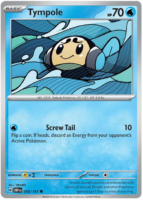 Tympole Obsidian Flames Single Pokemon Card