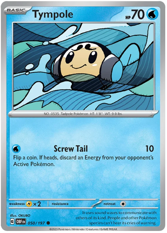 Tympole Obsidian Flames Single Pokemon Card