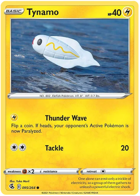 Tynamo Fusion Strike Pokemon Card Singles 095/264
