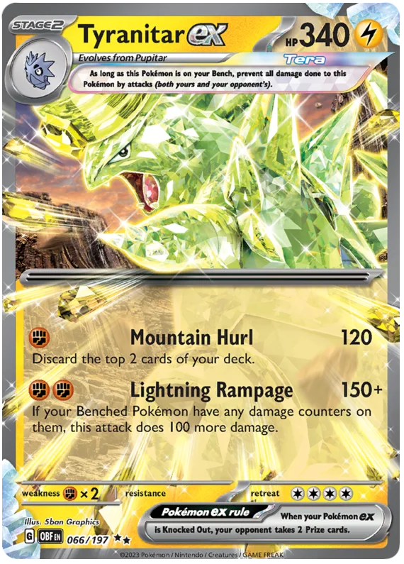 Tyranitar ex Obsidian Flames Single Pokemon Card