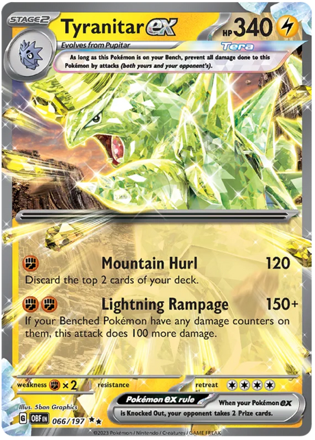 Tyranitar ex Obsidian Flames Single Pokemon Card
