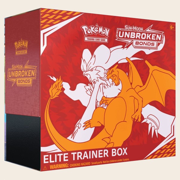 Sealed Unbroken Bonds Elite Trainer Box featuring Reshiram & Charizard