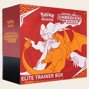 Sealed Unbroken Bonds Elite Trainer Box featuring Reshiram & Charizard