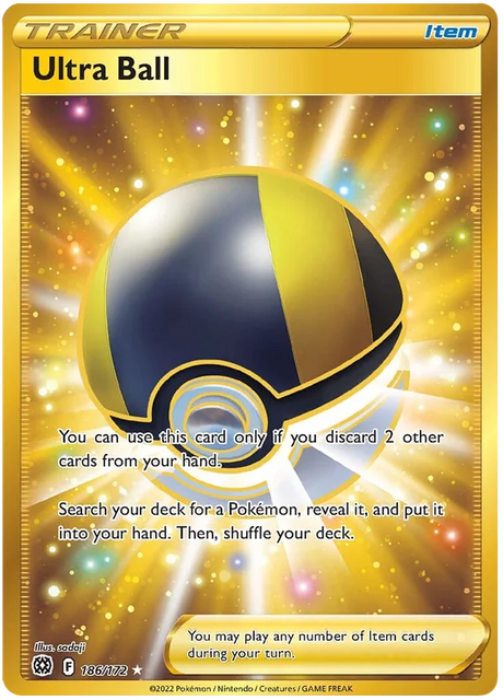Ultra Ball Brilliant Stars Pokemon Card Singles 186/172