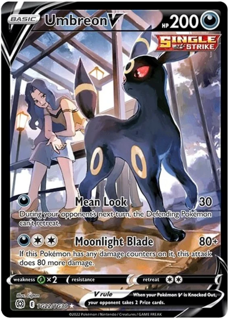 Umbreon V Brilliant Stars Trainer Gallery Pokemon Card Singles TG22/TG30