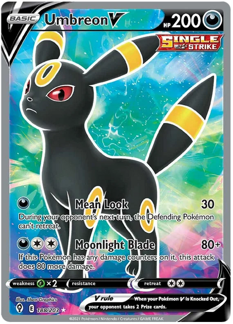 Umbreon V (Full Art) 188/203 - Pokemon TCG Evolving Skies card