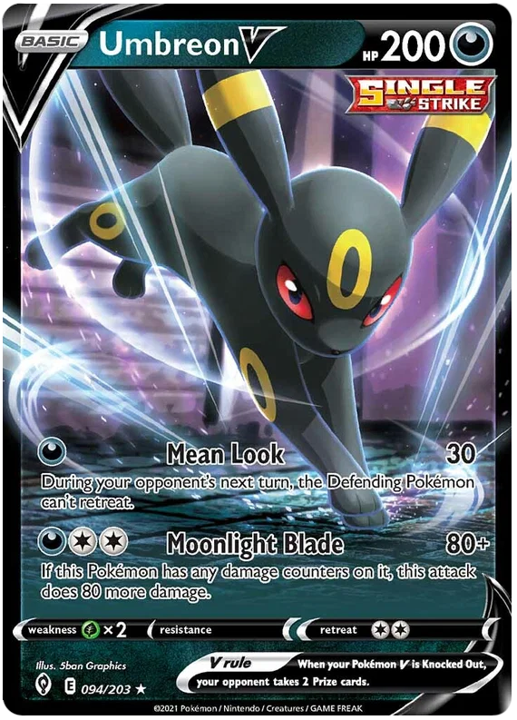 Umbreon V 094/203 - Pokemon TCG Evolving Skies card