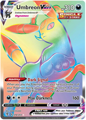 Umbreon VMAX (Secret) 214/203 - Pokemon TCG Evolving Skies card