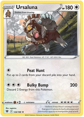 Ursaluna Astral Radiance Pokemon Card Singles 124/189