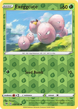 Exeggcute 004/185, Vivid Voltage, Reverse Holo finish, representative matte composite