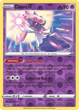 Diancie 079/185, Vivid Voltage, Reverse Holo finish, representative matte composite