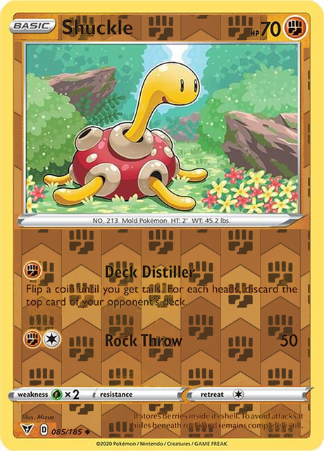 Shuckle 085/185, Vivid Voltage, Reverse Holo finish, representative matte composite