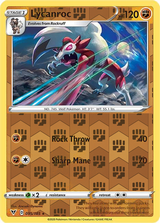 Lycanroc 095/185, Vivid Voltage, Reverse Holo finish, representative matte composite