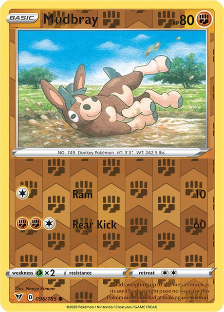 Mudbray 096/185, Vivid Voltage, Reverse Holo finish, representative matte composite