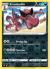 Krookodile 109/185, Vivid Voltage, Reverse Holo finish, representative matte composite