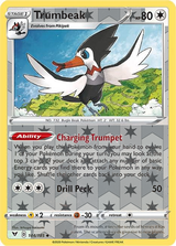 Trumbeak 144/185, Vivid Voltage, Reverse Holo finish, representative matte composite