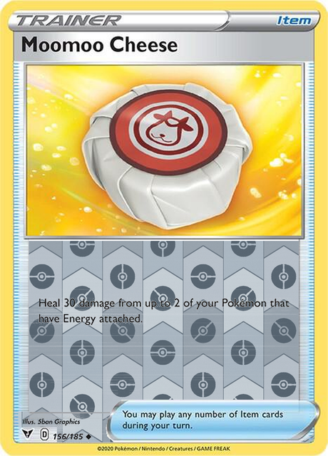 Moomoo Cheese 156/185, Vivid Voltage, Reverse Holo finish, representative matte composite