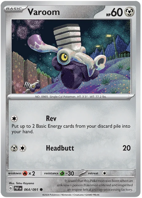 Varoom Paldean Fates Pokemon Card Single 064/091