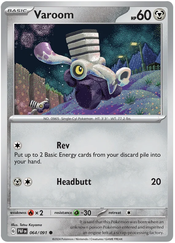 Varoom Paldean Fates Pokemon Card Single 064/091