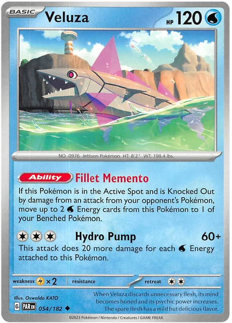 Veluza Paradox Rift Single Pokemon Card 054/182