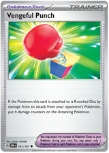 Vengeful Punch Obsidian Flames Single Pokemon Card