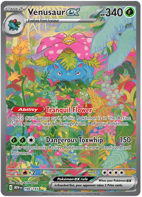 Venusaur ex Speciall Illustration Rare 151 Single Pokemon Card