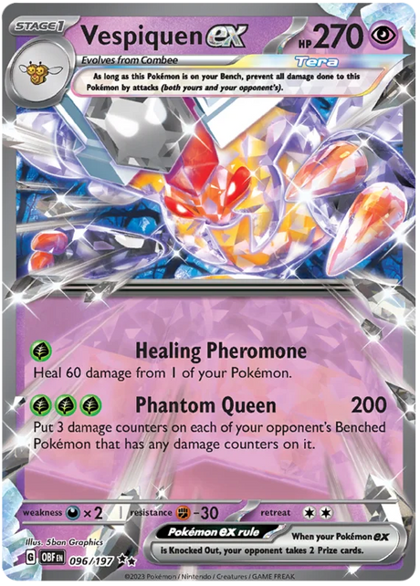 Vespiquen ex Obsidian Flames Single Pokemon Card