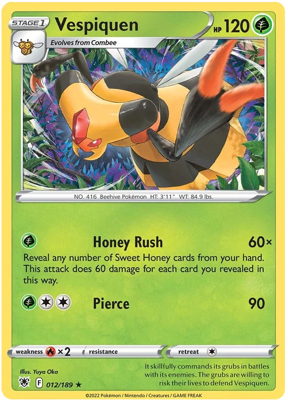 Vespiquen Astral Radiance Pokemon Card Singles 012/189