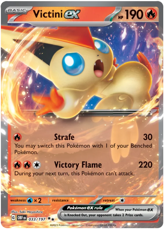 Victini ex Obsidian Flames Single Pokemon Card