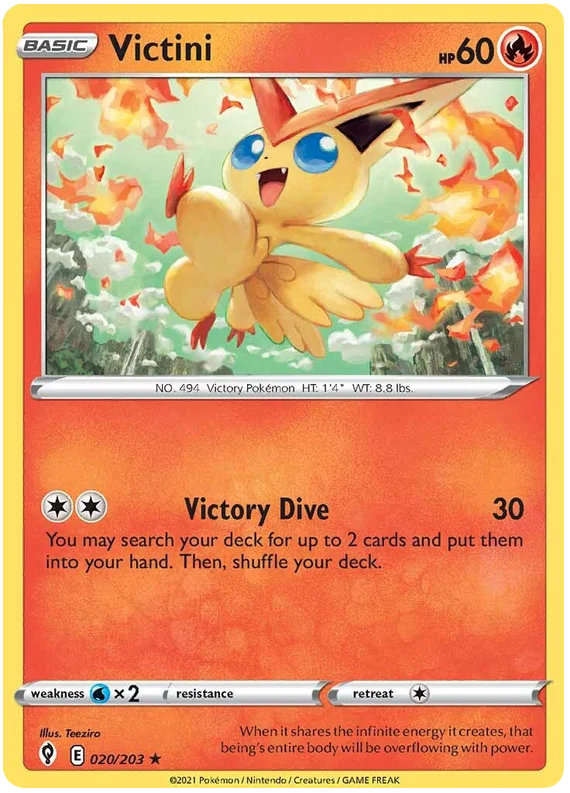 Victini 020/203 - Pokemon TCG Evolving Skies card