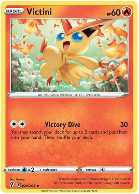 Victini 020/203 - Pokemon TCG Evolving Skies card