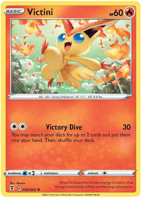 Victini 020/203 - Pokemon TCG Evolving Skies card
