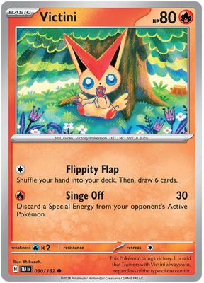 Victini Temporal Forces Pokemon Single 030/162