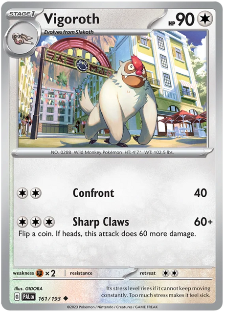 Vigoroth Paldea Evolved Single Pokemon Card
