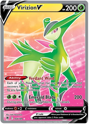 Virizion V Astral Radiance Pokemon Card Singles 164/189