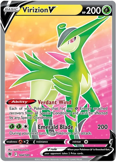 Virizion V Astral Radiance Pokemon Card Singles 164/189