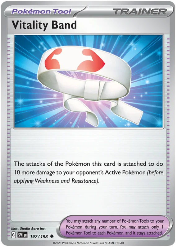 Vitality Band Scarlet & Violet Base Set Pokemon Card Single