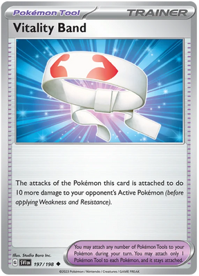 Vitality Band Scarlet & Violet Base Set Pokemon Card Single