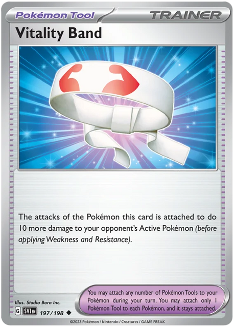 Vitality Band Scarlet & Violet Base Set Pokemon Card Single