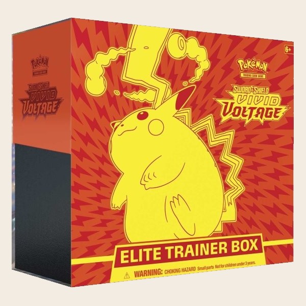Pokemon Vivid Voltate Elite Trainer Box Featuring Pikachu (SWSH4)
